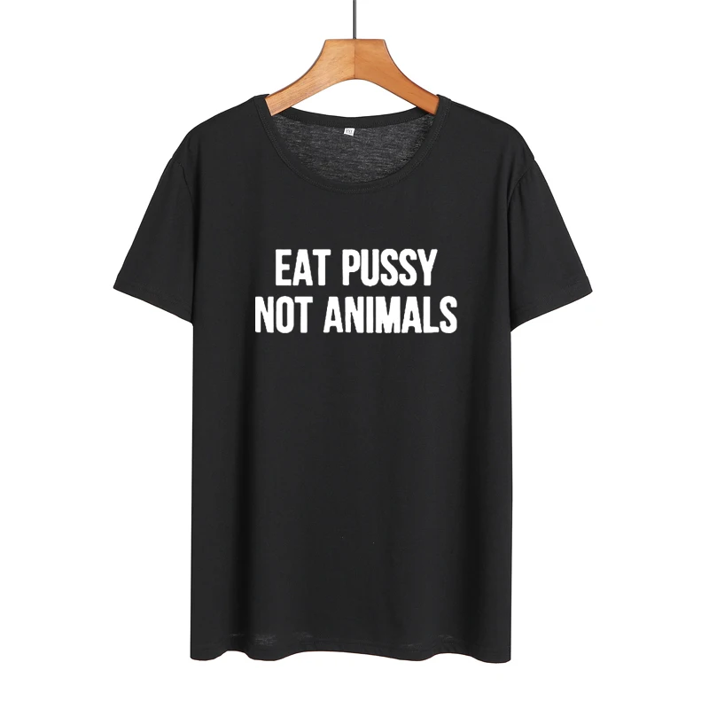 Футболка Eat Pussy Not Animal забавная веганская футболка на основе растений веганские
