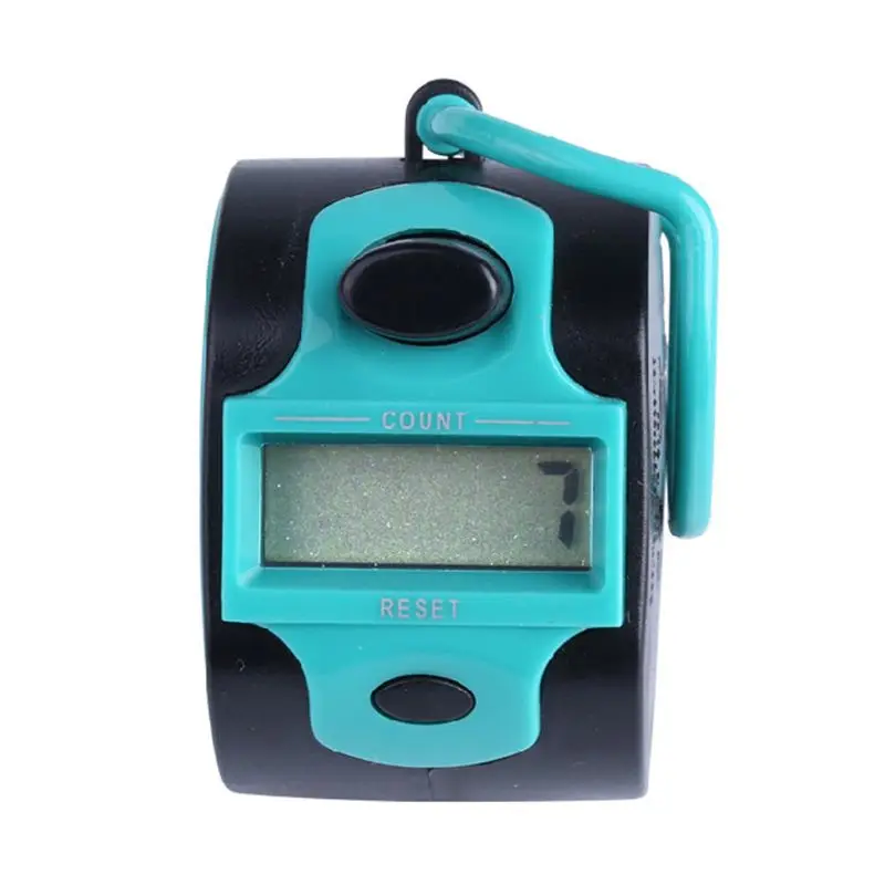 

Digital Hand Tally Counter 5 Digit Number Manual Press Clicker LED Backlight Recorder with Finger Ring for Piecework Restaurant