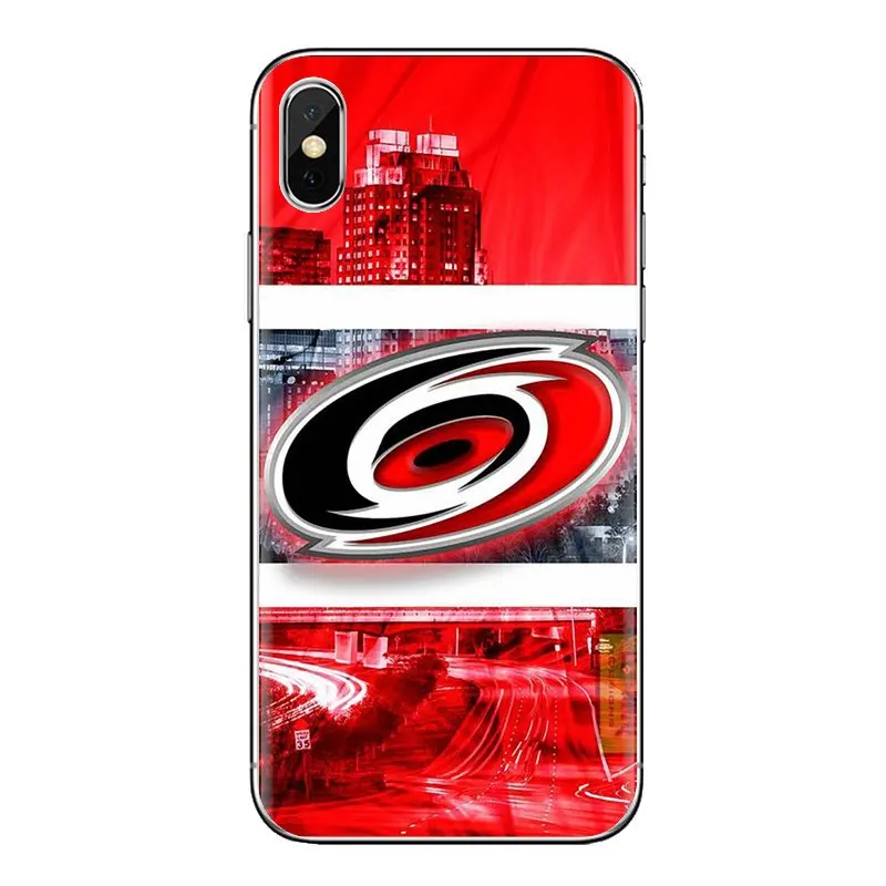Carolina Hurricanes логотип США спортивный силиконовый чехол для samsung Galaxy S3 S4 S5 Mini S6 S7 Edge S8 S9