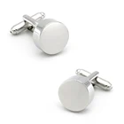 Лазерный Дизайн Модные цилиндрические запонки качественный латунный материал браслет серебристого цвета звенья оптом и в розницу