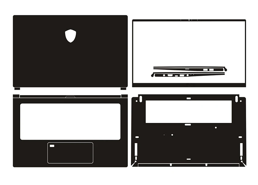 Наклейка для ноутбука наклейки из углеродного волокна защитная пленка MSI PS63 15 6&quot