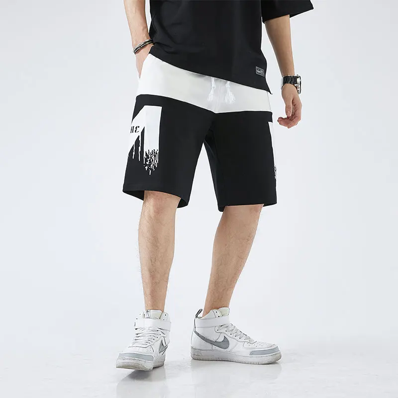 Мужские шорты в стиле хип хоп SingleRoad Японская уличная одежда с принтом