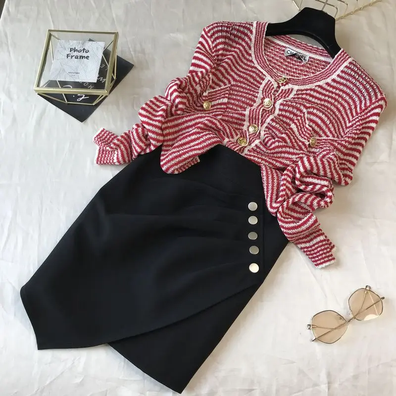 

Streetwear A- Line Skirt Women's 2020 Spring/Summer New High Waist Slimming Button Design Irregular Hip Skirt Mini Skirt Female