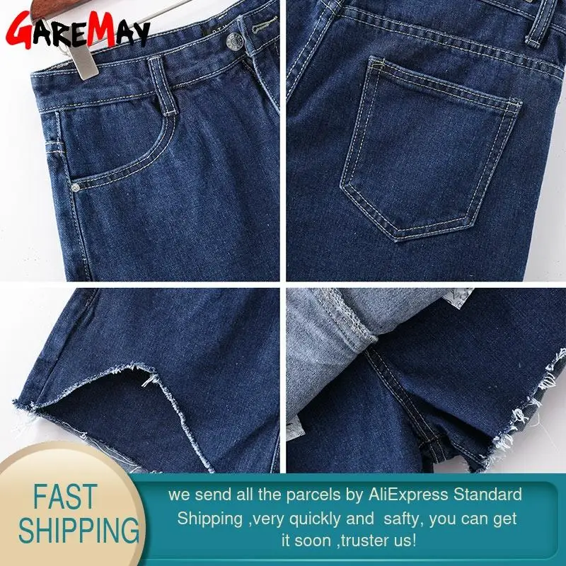 Джинсовые шорты GAREMAY женские юбка с завышенной талией сексуальные асимметричные