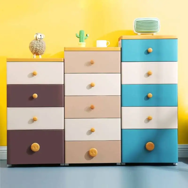 

шкаф для игрушек Children's Storage Cabinet пластиковый комод Furniture Plastic Drawer Type Multi-storey Baby Wardrobe Toy Box