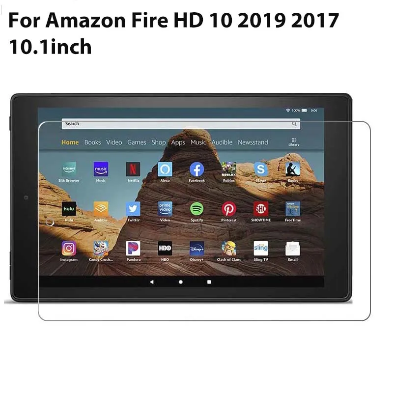9H закаленное стекло для защиты экрана Amazon Fire HD 10 Kindle 2019 2017 Tablet Film HD10 1 дюймов |