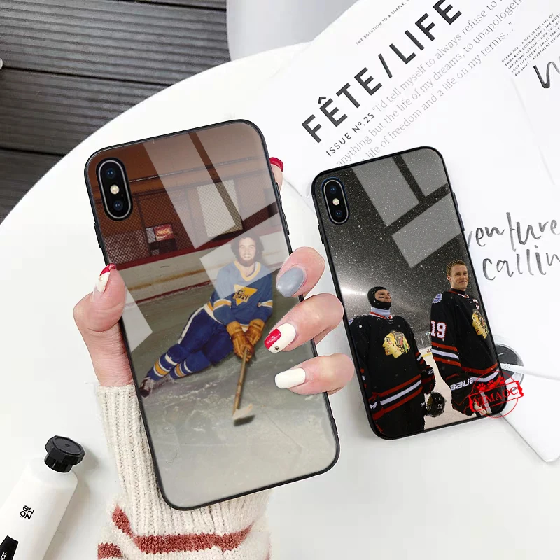 YIMAOC хоккейный каток Спорт мама стекло чехол для телефона Apple iPhone XR X XS Max 6 6S 7 8 Plus 5 5S