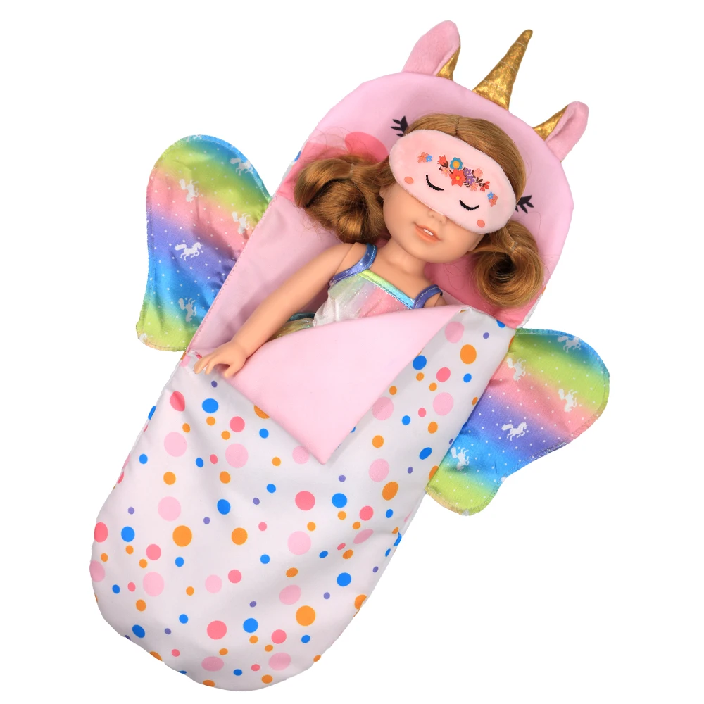 Новый спальный костюм и маска для глаз 14 дюймов Wellie Wisher 32 34 см Paola Reina Doll|Куклы| |