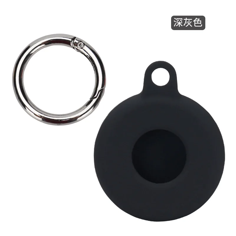 

10PCS Newest Suitable For Apple Airtags Locator Silicone Protective Sleeve Metal Ring Buckle Sports Soft Plastic Shell Easy Use