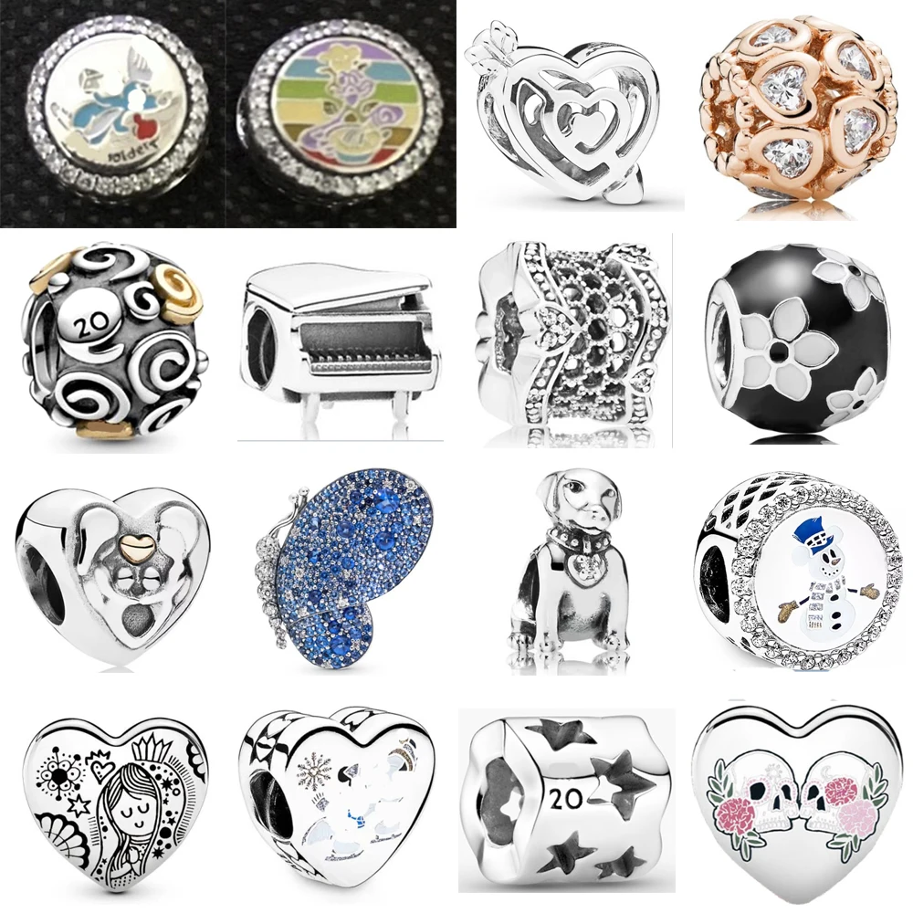 

2020 NEW 100% 925 Sterling Silver Fascinating lovely Animal World Charm Fit DIY Women Bracelet Original Fashion Jewelry Gift