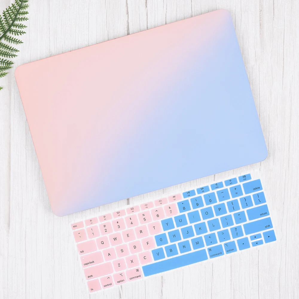 Русский склад матовый и кристально чистый жесткий чехол для Macbook Air 13 A1466 Pro 13 15 Air 11 Защитная пленка для клавиатуры