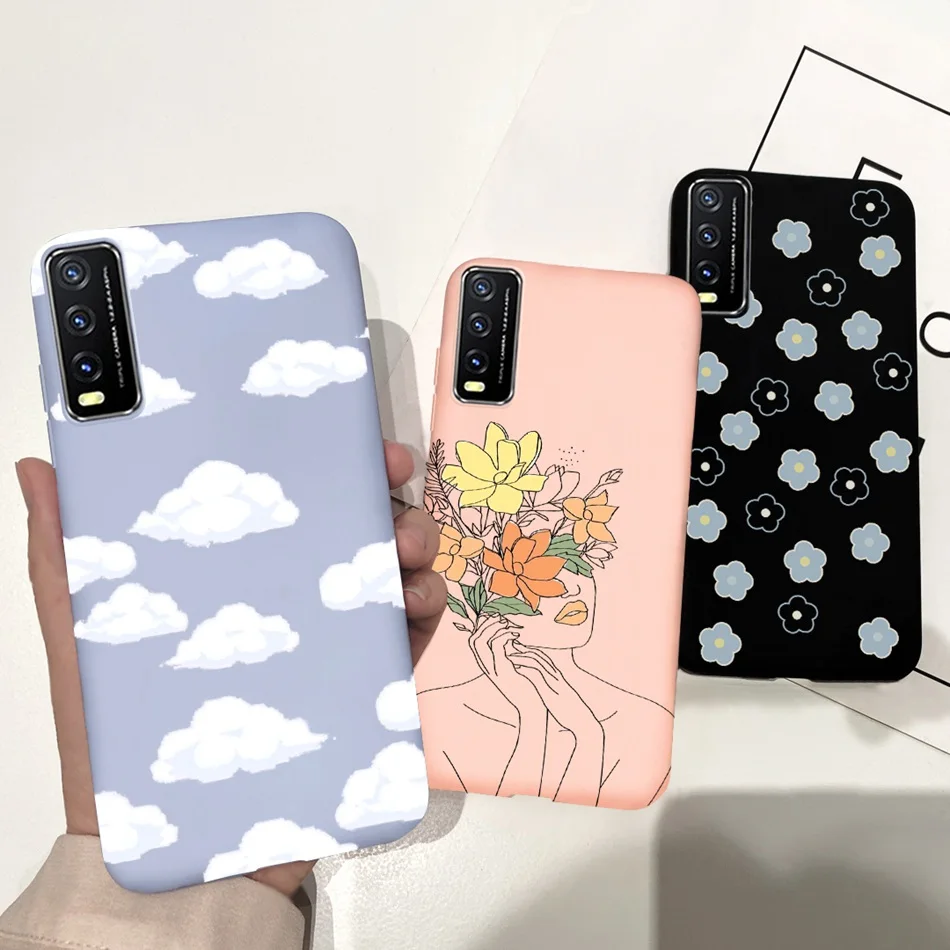 ДЛЯ Vivo Y20 чехол Y20S G Y 20 2021 для телефона силиконовый мягкий милый задний Чехол S Y20i