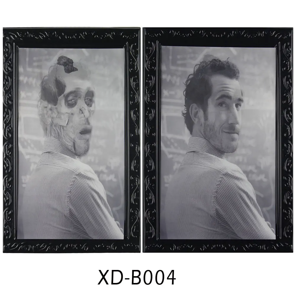I 3D Призрак фоторамка ужас рамки изменение лица призрак украшение на празднование Хэллоуина декоративный реквизит на Хэллоуин - Цвет: I