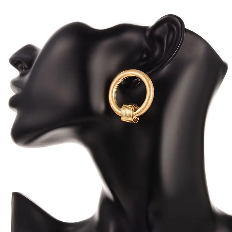 Женские серьги-гвоздики Shineland классические винтажные геометрические серьги