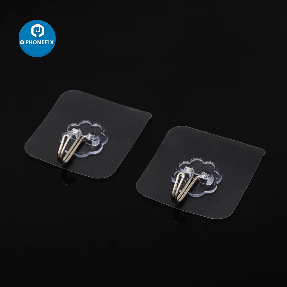 

6*6cm Hanger Hook Suction Cup Adhesive Wall Hooks Vacuum Sucker Heavy Bathroom Transparent Load Rack Stainless Steel Hook Tools