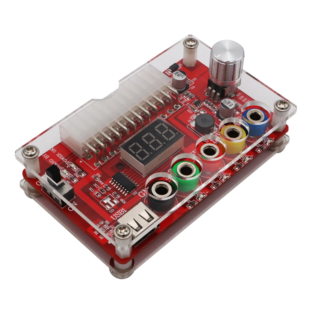 Плата блока питания ATX постоянного тока с 24/20 контактами модуль прозрачный