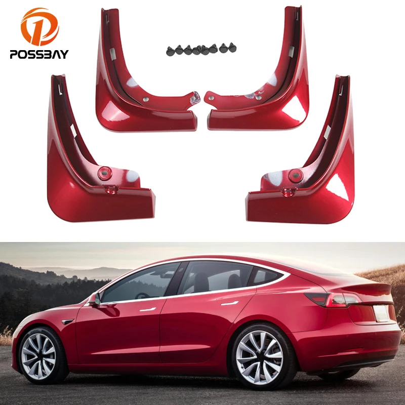

Брызговики передние и задние для Tesla Model 3, 2021, 4 шт.
