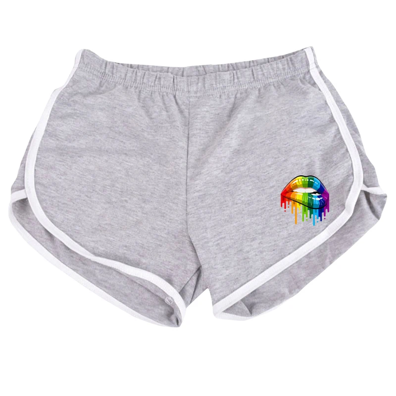 Женские пикантные шорты с принтом модная уличная одежда большого размера