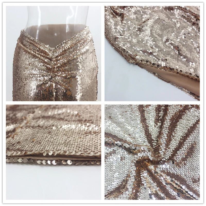 Женское длинное платье с блестками Fuedage Клубное макси открытой спиной и