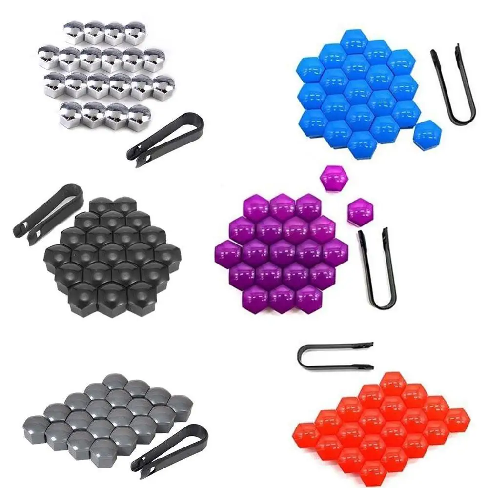 

20pcs 17mm Tyre Cars Vehicles Tire Wheel Tyre Screw Cap Decorative Tyre Wheel Nut Screw Bolt Car Styling Dust Proof Protector