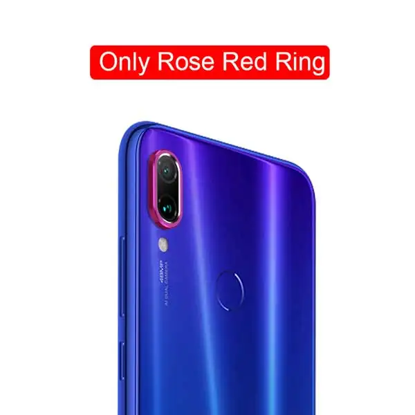 Only Rose Red Ring Закаленное стекло для Xiaomi Redmi Note 8 Pro 8T K20 чехол для Redmi Note 8 Защитное стекло для объектива камеры защитное кольцо Крышка - Цвет: Only Rose Red Ring