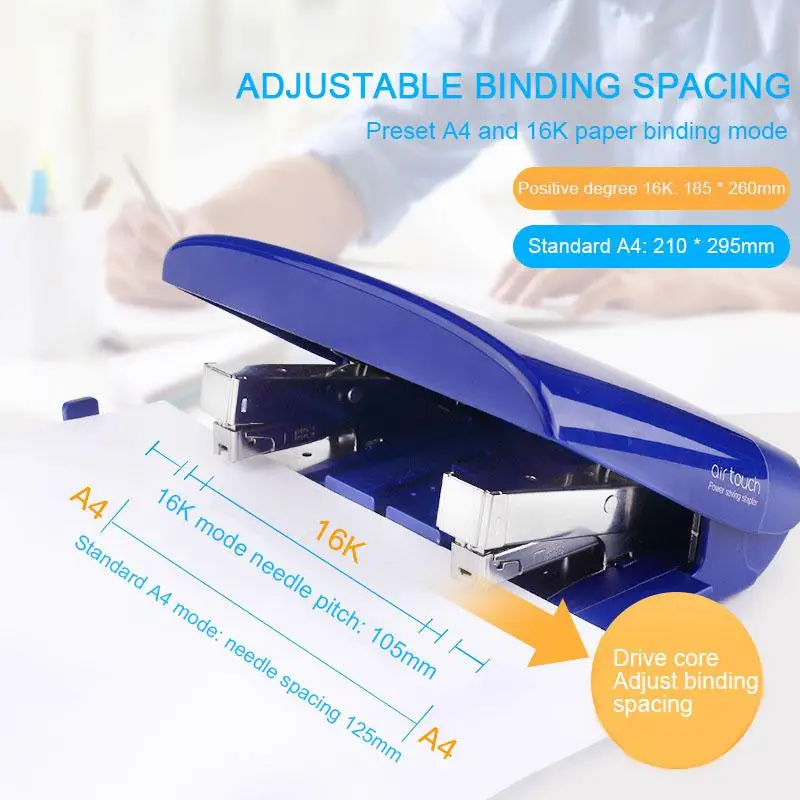 

2022 New A4/16k Standard Format Stapler Double-head Stapler Office-specific Stapler 55y2 Can Bind 50 Sheets Stapler For Office