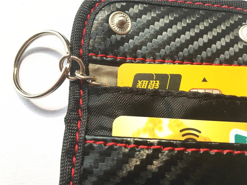Faraday Автомобильный Дистанционный ключ сумка RFID сигнала блокатор карты сумки FOB Экранирование защитные ключи бумажник чехол для защиты конфиденциальности BAG1058