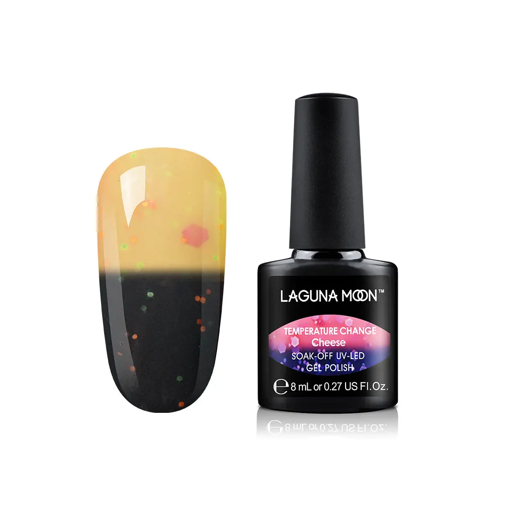 Lagunamoon 8ml Cheese Change Color UV Gel Nail Polish Temperature Change Color Soak Off Nail Art Varnish Gellak Hybrid Lacquer - Цвет: 9