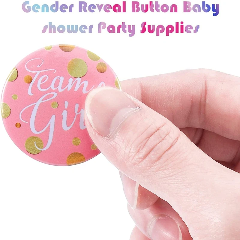 Фото 60-Piece Gender Display Pin Boy And Team Girl Button Baby Shower Pink For Party Supplies 60-Piece Gender Display Pin Boy And Team Girl Button Baby Shower Pink For Party Supplies