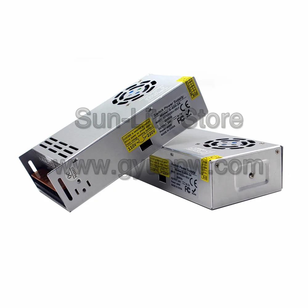 24V DC источник питания трансформатор драйвера 110v 220v AC к DC24V 16.7A 400W одиночный выход