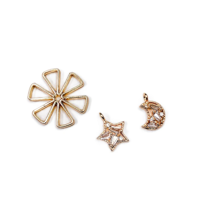 

Eardrop Alloy Metal Kc Gold Pendant Necklace Earring Accessories Charms Wholesale Jewelry Making Diy Handmade Material 6pcs