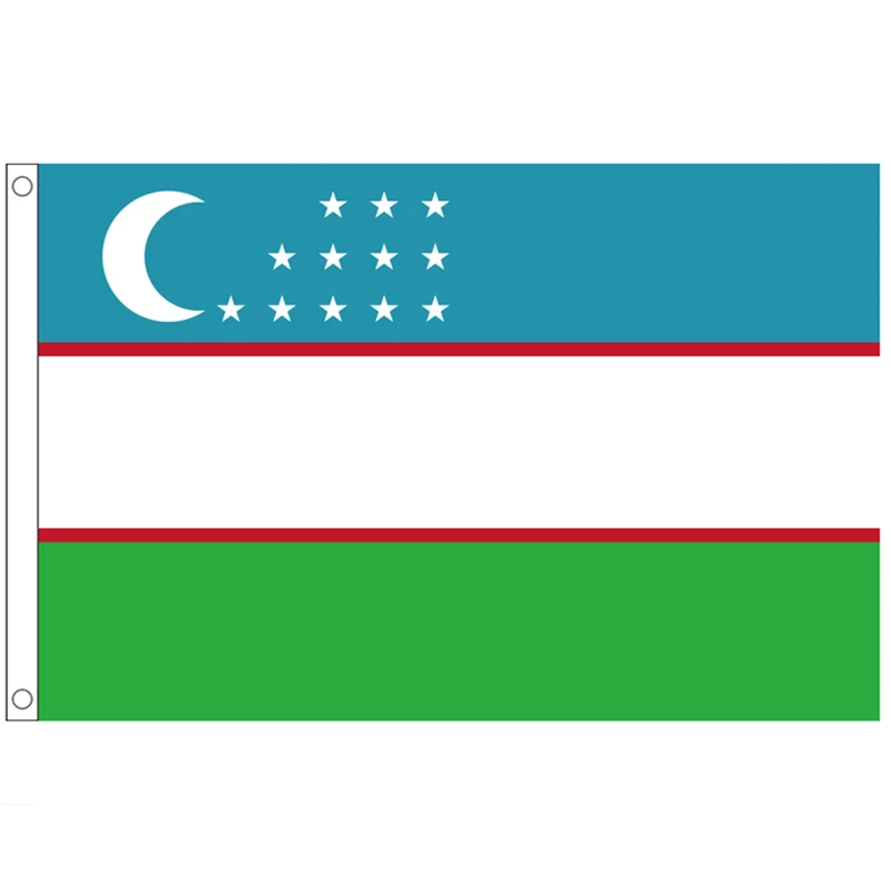 60x90cm/90x150cm/120x180cm Uzbekistan flag Banner Hanging National flags banner | Flags Banners & Accessories