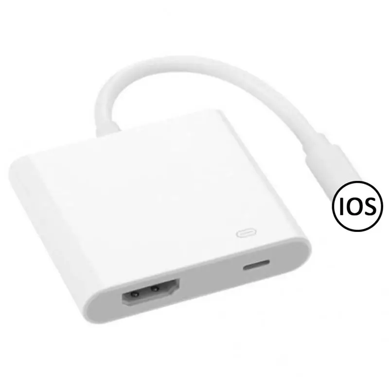 Новый AV ТВ адаптер кабель с зарядным портом HDMI совместимый телефонные аксессуары