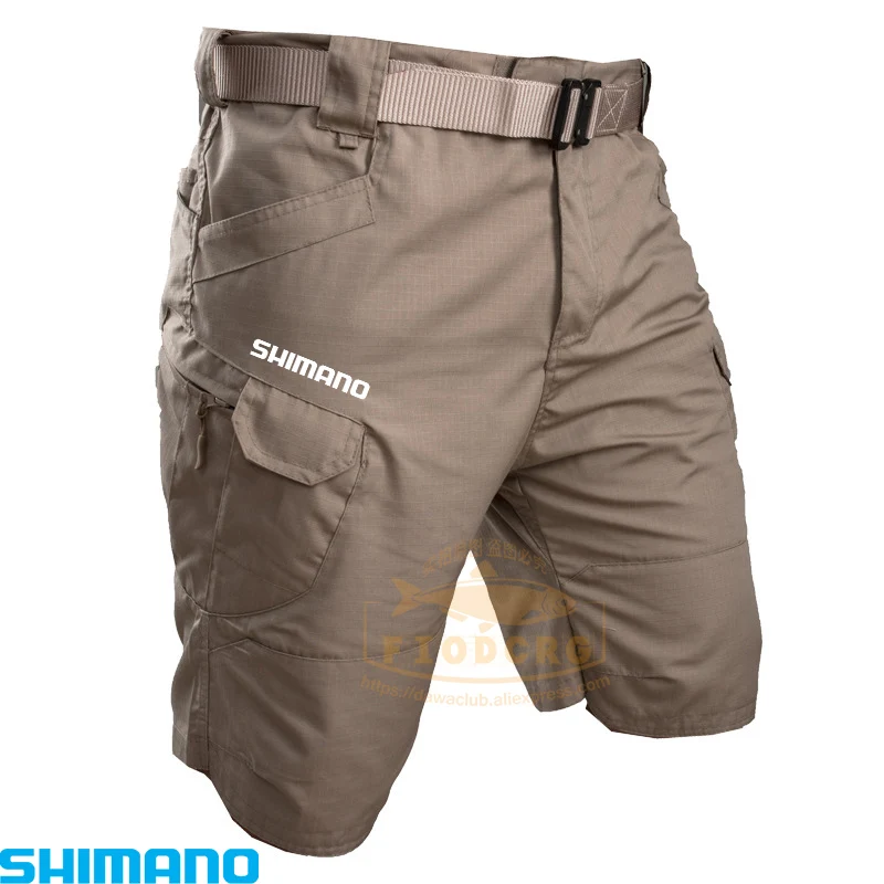 Купить Летние Shimano мужские уличные шорты кольца в виде пятиконечной брюки тактические комбинезоны быстросохнущая одежда размера плюс воздухопрон...