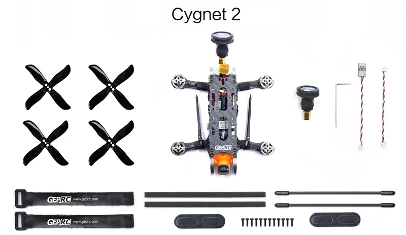 Geprc GEP-CX Cygnet 115 мм 2-дюймовый RC FPV гоночный Дрон стабильный F4 0A 48CH RunCam Split Mini 1080P HD BNF/PNP