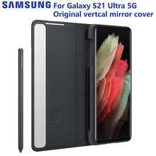 Samsung Original Smart View Mirror Flip Case Cover For Samsung Galaxy S21 Ultra 5G with S Pen Smart Clear View Cover
