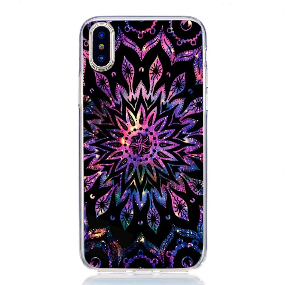 Fashion funda for iphone 11 pro case silicone soft tpu clear mandala cool giraffe original back cover |
