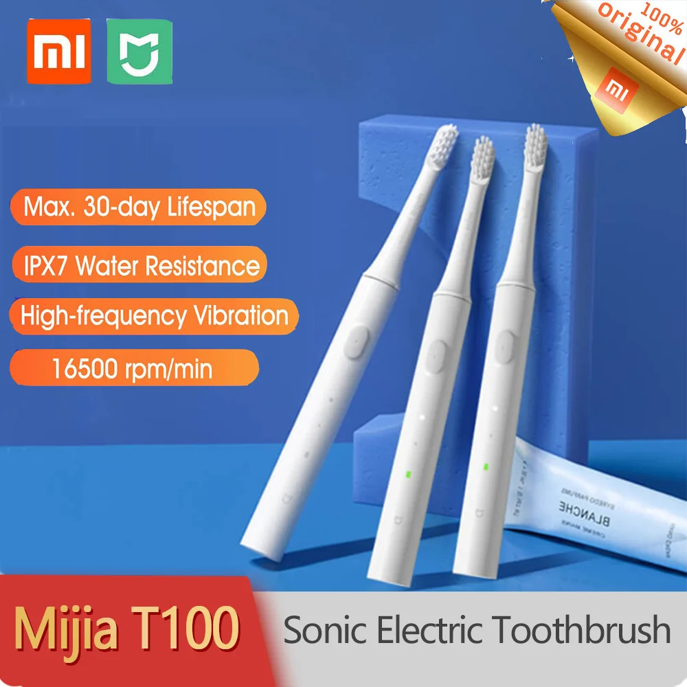 

Original Xiaomi Mijia T100 Mi Smart Sonic Electric Toothbrush Waterproof USB Rechargeable Smart Ultrasonic Automatic Tooth Brush