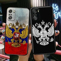 russian coat of arms for xiaomi redmi note 10s 10 9t 9s 9 8t 8 7s 7 6 5a 5 pro max soft black phone case