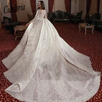 luxurious ball gown wedding dresses lace sequined v neck vintage bridal gowns plus size elegant wedding dress robes de mari%c3%a9e