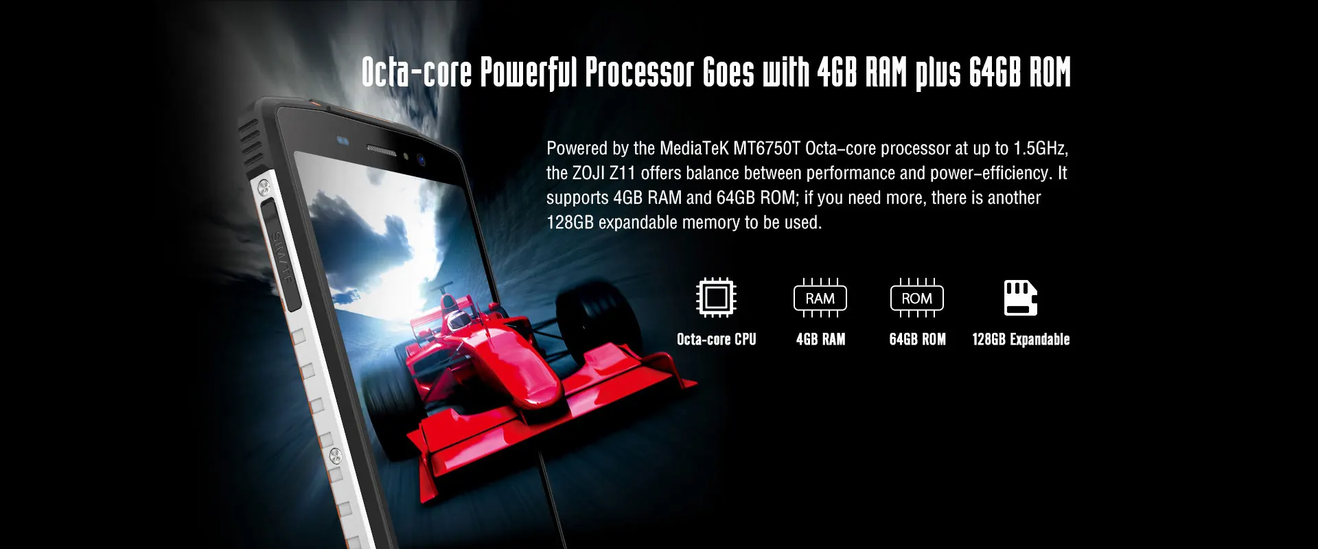 HOMTOM Zoji z11 Мобильный Телефон IP68 5,9" MTK6750T Восьмиядерный 4 Гб 64 ГБ 10000 мАч Android 8,1 разблокировка лица смартфон