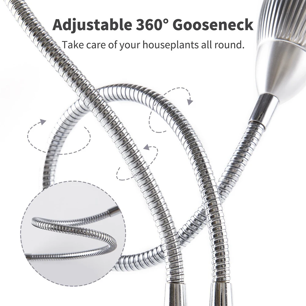 Светодиодный светильник с двумя головками 60 Вт для выращивания растений