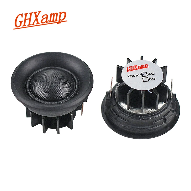 GHXAMP 20 Core 1.5 inch Tweeter Car Speaker Units 4OHM 10W Silk Diaphragm Dome Loudspeaker Neodymium Treble Head 89DB 2PCS