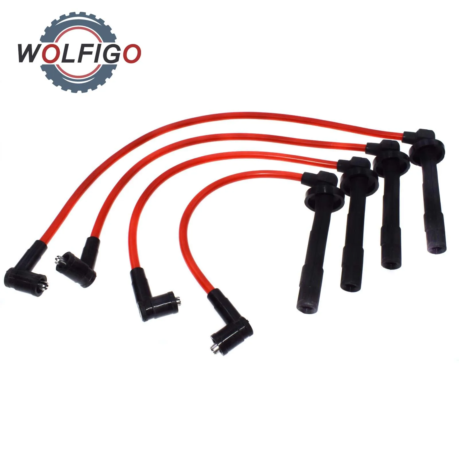 WOLFIGO Новые 4 шт. зажигания Набор проводов для HYUNDAI Tucson Elantra Kia Soul 27501 23B70 2750123B70|set| |