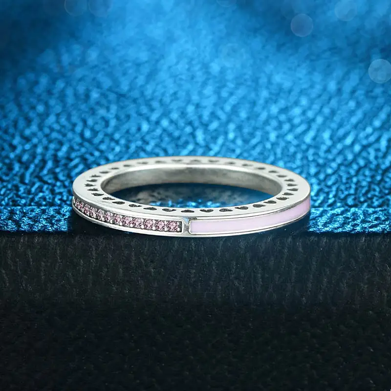 Женское кольцо из серебра 925 пробы с эмалью|Кольца| |