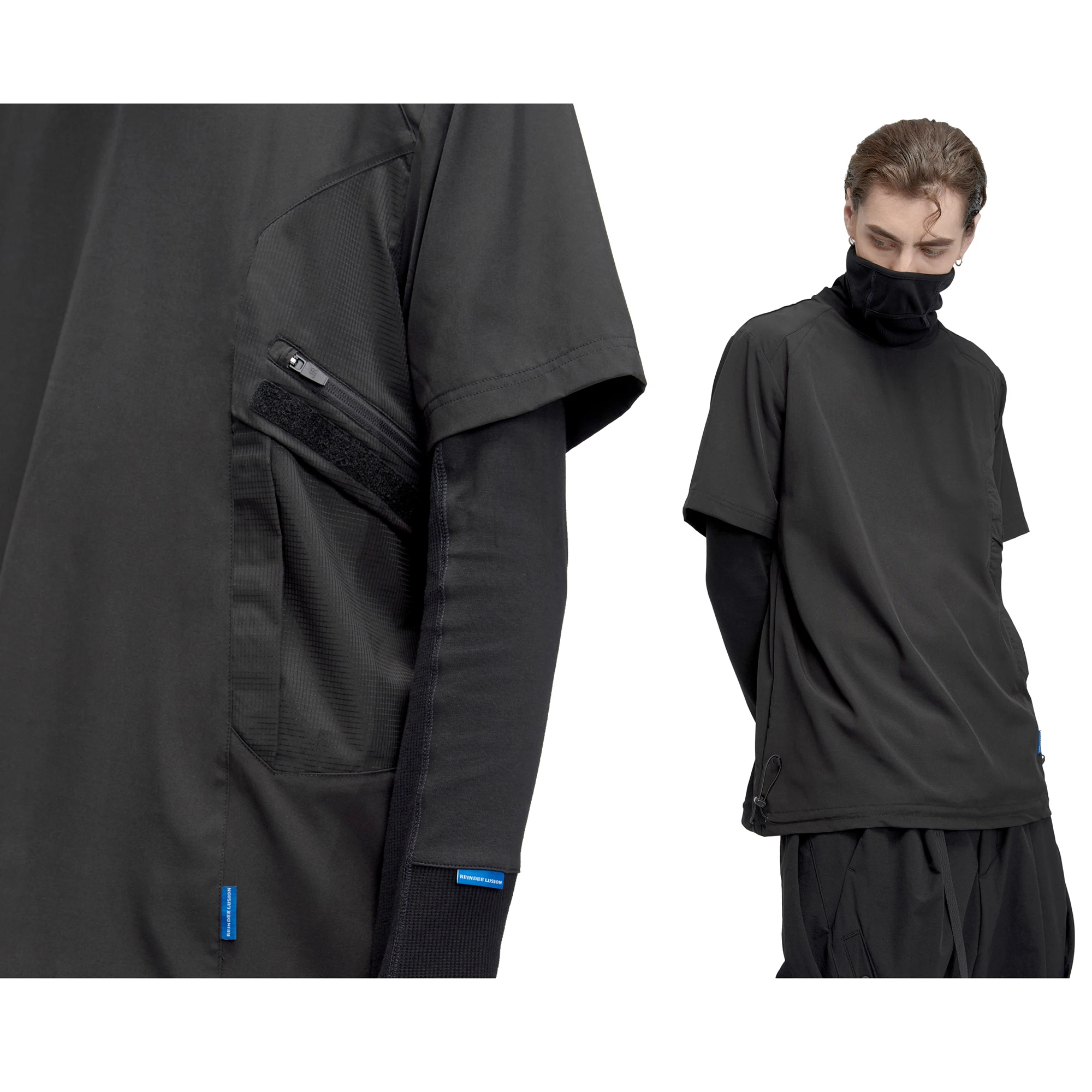 Футболка северного оленя переработанная полиэфирная ткань быстросохнущая