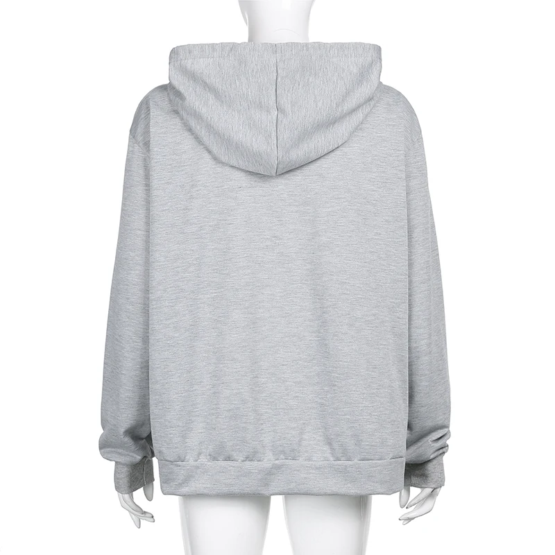 ZZSYKD Women Hip Hop Streetwear Hoodies Jacket Butterfly Print Sweatshirt Coat Harajuku Y2k Clothes Punk Zipper Hooded Outwear
