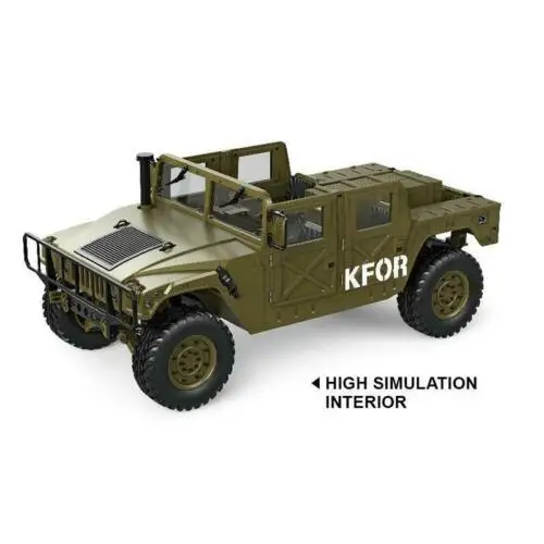 HG 1/10 RC 4*4 P408 Американский военный автомобиль гоночный 2 скорости ESC двигатель 16CH