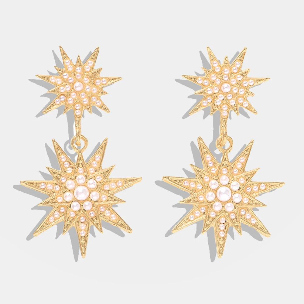 Bauble Bar хрустальные Звездные Висячие серьги для женщин золотого цвета