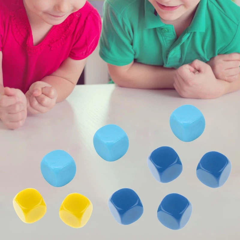 20 шт. 16 мм игральные кости Угловые пустые DIY гравируемые 6 сторонних игральных игр